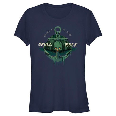 Juniors Womens Peter Pan & Wendy Skull Rock Enter if ye Dare T-Shirt - image 1 of 4