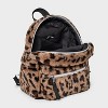 Kids' Mini Faux Fur Leopard Print Backpack - art class™ - image 3 of 4