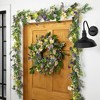 Northlight Daisy and Mixed Foliage Floral Spring Garland - 5' - Purple - image 2 of 4