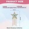 Unique Bargains Star Shape Rhinestone Glitter Iron On Sew Beaded Applique Patches 4 Pcs - 2 of 4