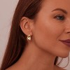 Gold Chunky Hoop Earrings Set for Women, 14K Gold Plated Twisted Huggie Hoop Earring Thick Open Lightweight Chunky Hoop - 2 of 4