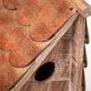 12.5"H Sullivans Copper Shingled Birdhouse, Natural - 2 of 4