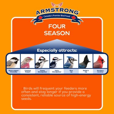 Armstrong Four Season Suet Cake Pack for Wild Birds, 11.3oz, 15-Pack