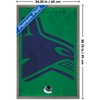 Trends International NHL Vancouver Canucks - Logo 25 Framed Wall Poster Prints - 3 of 4