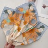 Anna-Kaci Silky Square Scarf with Floral and Rope Print for Neck Hair or Bag Styling - 2 of 4