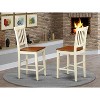 HomeStock Counter Stool- Pub Height Wooden Chairs - 3 of 4