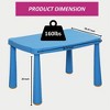 Infurnic Kids Table Sets, Multi Use Kids Table with spacious storage space under the table, Table for Kids Learning Playing, Blue, 28.74"*20.47"*20" - 4 of 4
