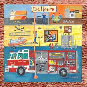 Oopsy Daisy's Firehouse Canvas Wall Art - Size 24x24 - 1 of 1