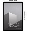 Americanflat 16x24 Poster Frame with Polished Plexiglass - Streamline Collection - Thin Border Picture Frame for Wall Display - Black - 2 of 4