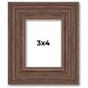 PosterPalooza | 3x4 Wide Barnwood Picture Frame, UV Acrylic, 6 Finishes - Grey, Brown, White, and Black - 2 of 4