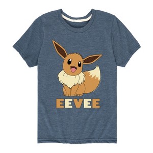 Boys' - Pokémon - Happy Eevee Short Sleeve Graphic T-Shirt - 1 of 4