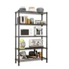 SEVOBAL Utility Storage Shelves Multi Layer Plastic Coated Iron Shelf Durable and Stylish for Home, Black, 35.82"*14.17"*7.08" - 4 of 4