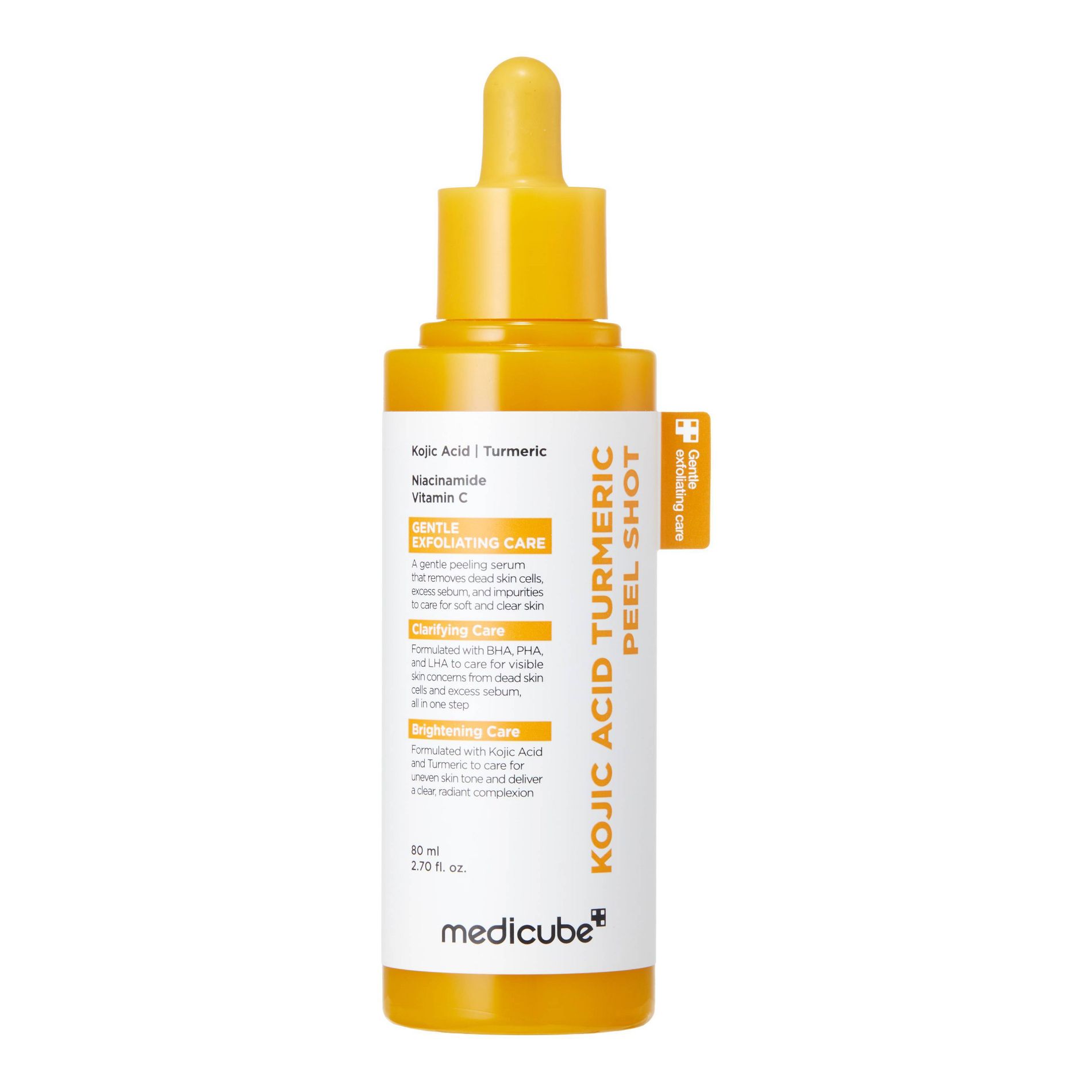 medicube Kojic Acid Turmeric Facial Peel Shot - Travel Size - 80ml