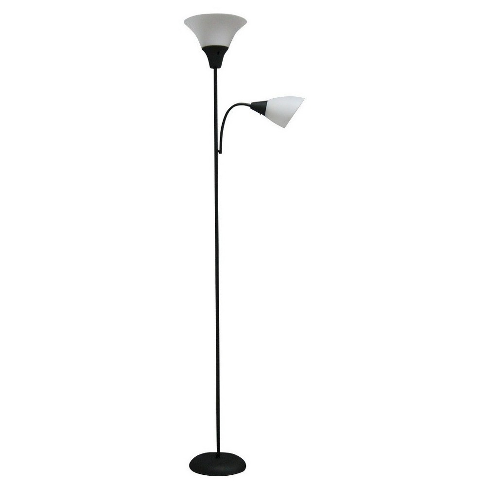 Room Essentials Torchiere Floor Lamp with Task Light (Includes CFL Bulbs)