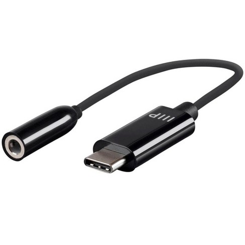 Monoprice Usb-c 3.5mm Auxiliary Adapter - Black Ideal For Smartphones, Androids, Lg, Target
