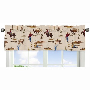 Sweet Jojo Designs Window Valance Treatment 54in. Wild West Cowboy Multicolor - 1 of 3