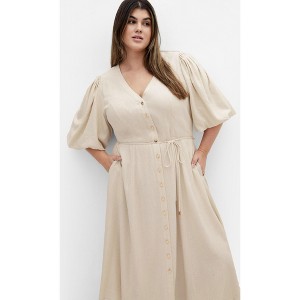 CITY CHIC | Women's Plus Size  Dahlia Dress - natural - 18W - 1 of 4