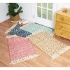 carol & frank Fringed Diamond Surf Jute Rug - 4 of 4