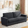 83 Inch Modern Beige Sofa, 3 Seater Couch with Deep Seats, Comfy Upholstered Sofa for Living Room, Bedroom, Office - 2 of 4