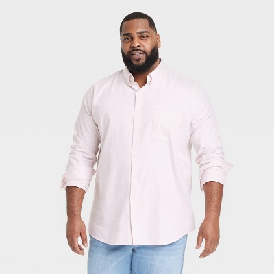 Men's Long Sleeve Poplin Shirt - Goodfellow & Co™ Pink