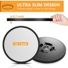 4Pack Low Profile LED Flush Mount Ceiling Light,5 Color Temperatures Round Ceiling Fixture, IP44 Waterproof for Kitchen, Hallway, Bathroom(Black) - 4 of 4