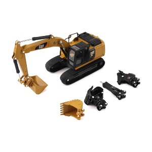 1/64 CAT 320 Excavator with Interchangeable Attachments by Diecast Masters 84683CS - 1 of 4