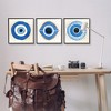 Stupell Industries Spiritual Evil Eye Mati Symbol 3pc Framed Giclee Art Set, Black, 17" x 17" - 2 of 4