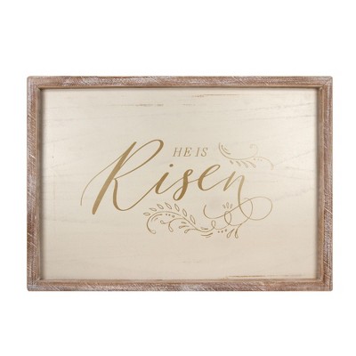 Transpac Wood/MDF Metallic Wall Decor Home Decorations Spring