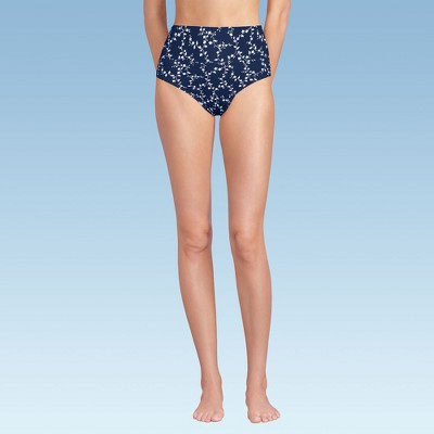 Lands' End Women's Chlorine Resistant Pinchless High Waisted Bikini Bottoms