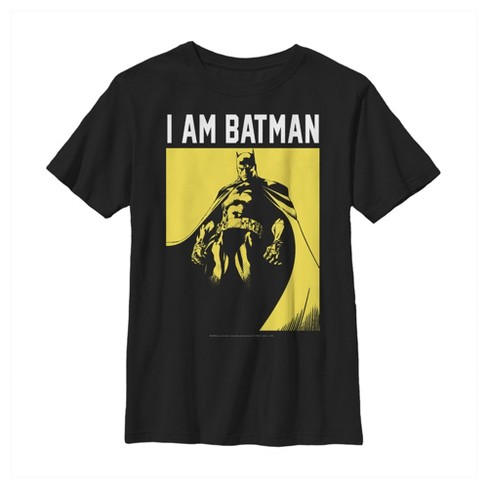 Boy s Batman Gotham s Hero T Shirt Black Large