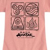 Girls' - Avatar: The Last Airbender - Four Elements Fitted Short Sleeve Graphic T-Shirt - 2 of 4
