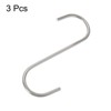 Unique Bargains High Manganese Steel Kitchen Garden Bathroom S-shaped Hooks and Hangers 3 Pcs - 3 of 4