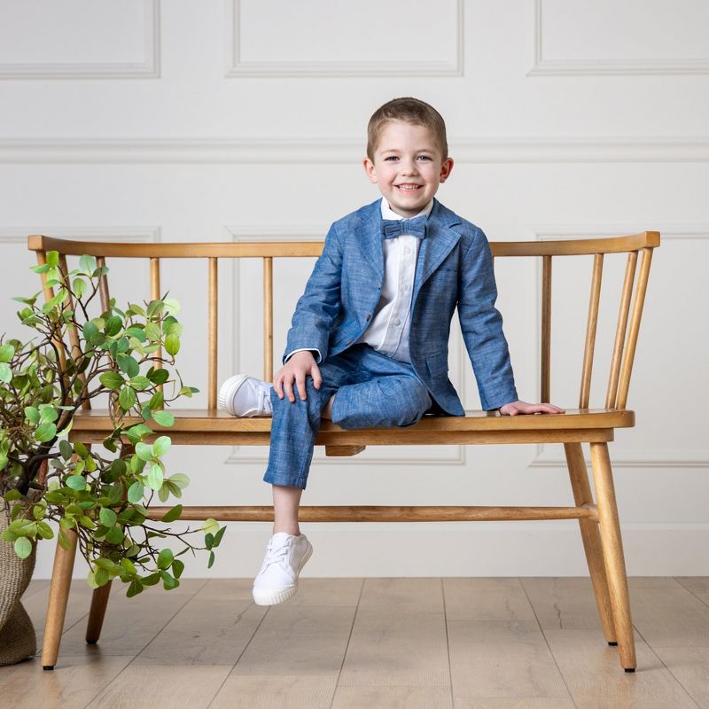 Hope & Henry Boys' Chambray Suit Jacket, Kids, 4 of 9