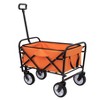 Minimeetall Strap Collapsible Foldable Wagon Cart Beach Wagon Heavy Duty Utility Cart Utility Wagon Grocery Cart Fishing Supports 225lbs - 3 of 4