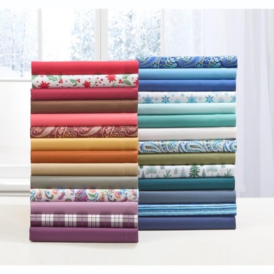 Twin Multi Floral Polyester Microfiber Sheet Set