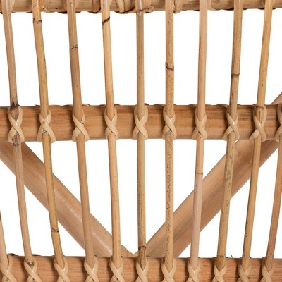 Natural Brown Rattan 3-Piece Bohemian Outdoor Seating Set