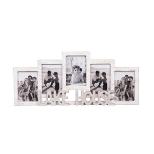Beachcombers Lake House Multi Frame Photoframe Family Photos 25" x 10.8" x 1" - 1 of 1