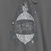 Harry Potter Men's Christmas Sphere Hogwarts Long Sleeve Graphic Cotton Sweatshirt Hoodie - Charcoal XXXL - 2 of 3