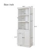 Bookshelf Rustic with USB Port and Cabinet Storage for Home Office 28.3in Wide - 3irtyhousy - 4 of 4