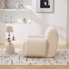 KWPZQEB Oversized Accent Chair, Chenille Boneless Single Sofa Chair with Upholstered & Deep Seat, Reading Lounge Armchair Chair for Living Room - 4 of 4