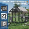 Catio Outdoor Cat Enclosure with Weather-Resistant Cover, Large Cat House with 2 Platforms, 2 Bridges & a Resting Box for Multiple Kittens - 3 of 4