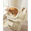Feandrea 66.1/81.1"H Cat Tree Cat Tower for Indoor Cats, Plush Multi-Level Cat Condo with Scratching Posts, Perches, Caves, Hammock - 3 of 4