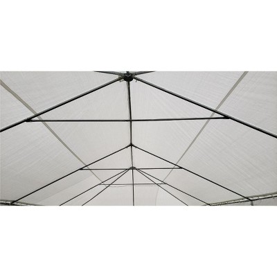 Red and White Galvanized Steel 20' x 40' Party Tent