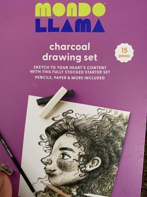 essentials(TM) Medium Charcoal Art Set W/Tin