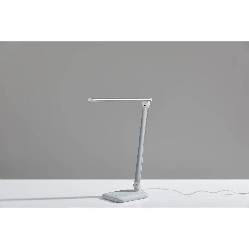 16.25&#34; Lennox Multi-Function Desk Lamp (Includes LED Light Bulb) White - Adesso, 4 of 11