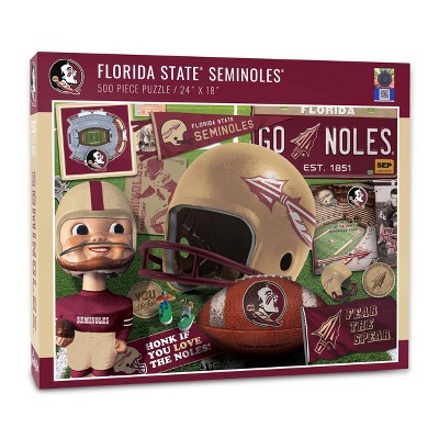 NCAA Florida State Seminoles Throwback Puzzle 500pc