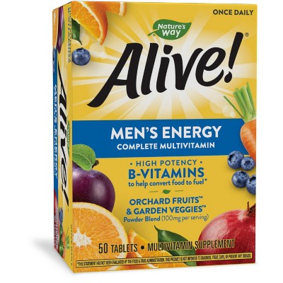Nature's Way Alive! Men's Energy Multivitamin Tablets - 50ct