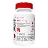 Iron Slow Release Dietary Supplement Tablets - 30ct - up & up™