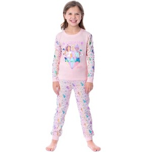 Mattel Girls' Barbie Dream Team Unicorn Best Friend Sleep Pajama Set Pink - 1 of 4