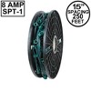Novelty Lights 250 Feet C9/E17 Intermediate Base Christmas Bulk Spool, Vintage Holiday Hanging Light String, SPT-1 18 Gauge Green Wire - 2 of 2